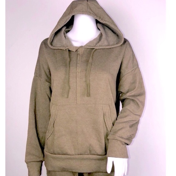FP Movement Sweat It Out Army Green Hoodie - Picture 2 of 10